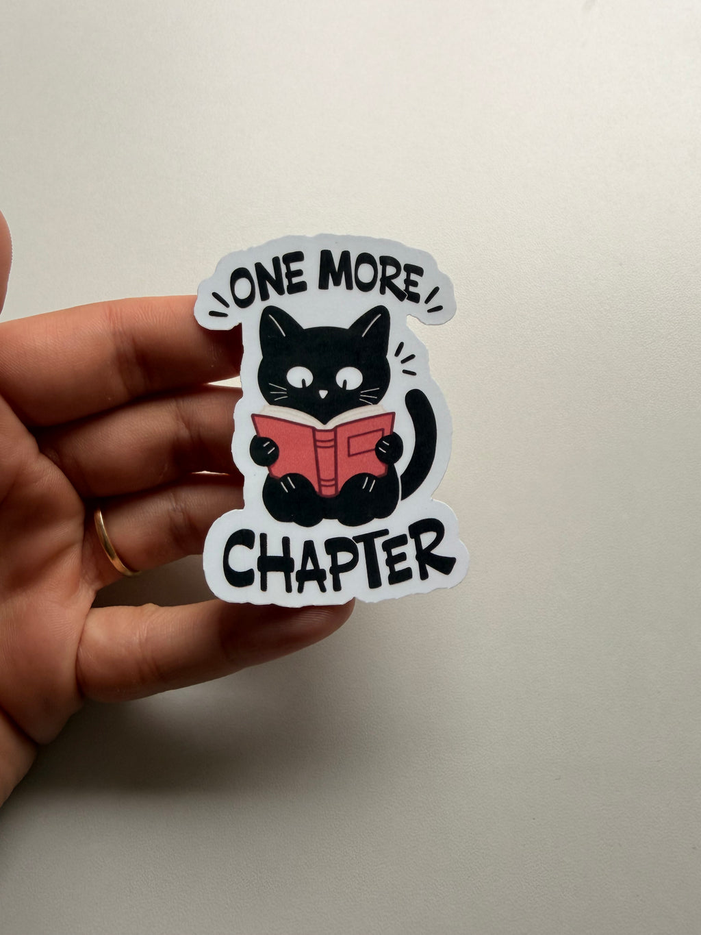 Bookish Black Cat Sticker Pack | Set of 3 Reading Stickers