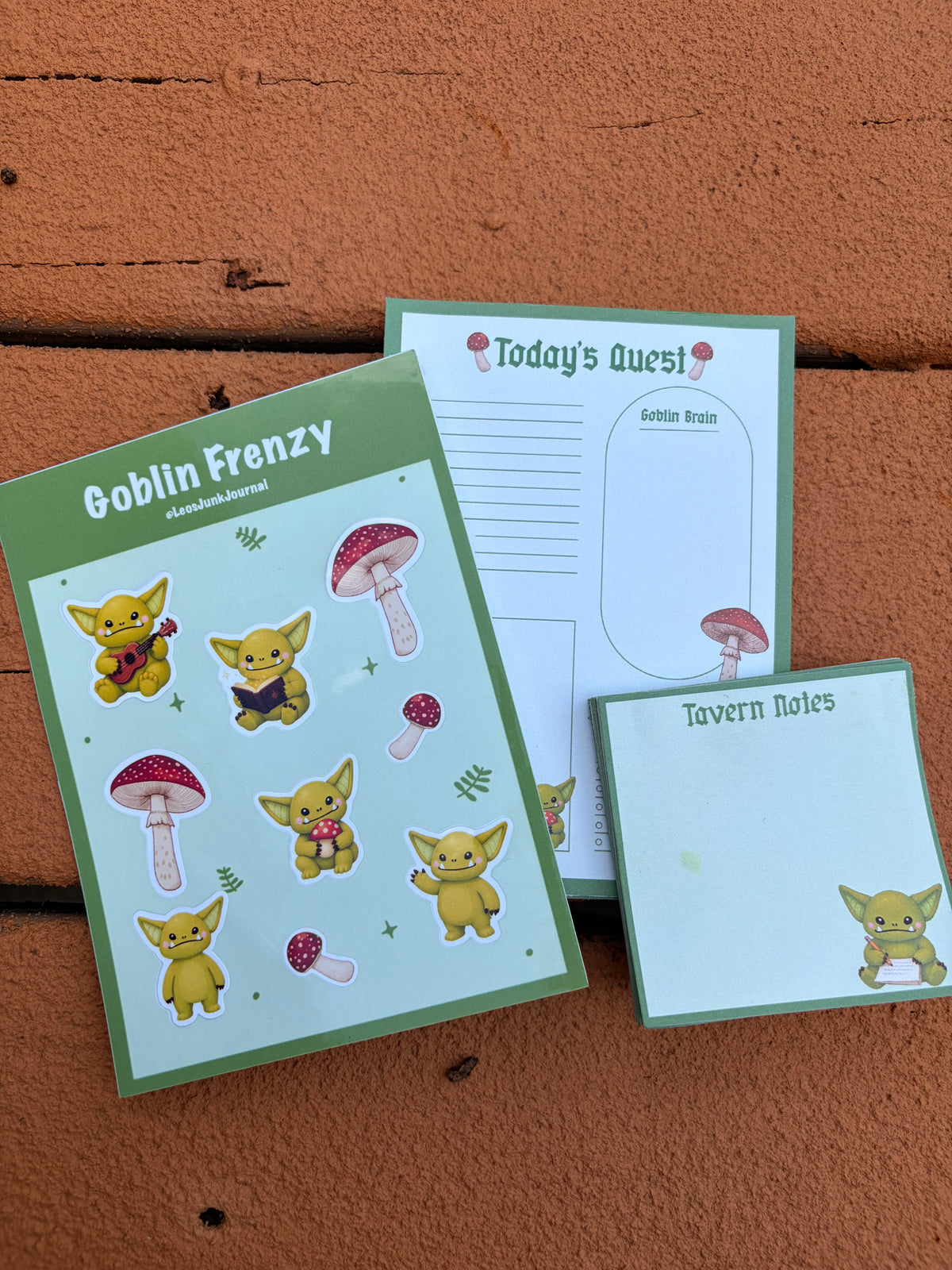 Goblin Frenzy Stationery Set