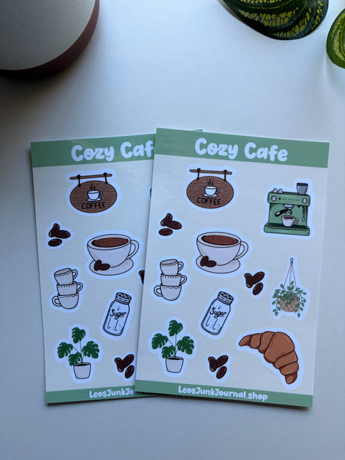 Cozy Cafe Sticker Sheet