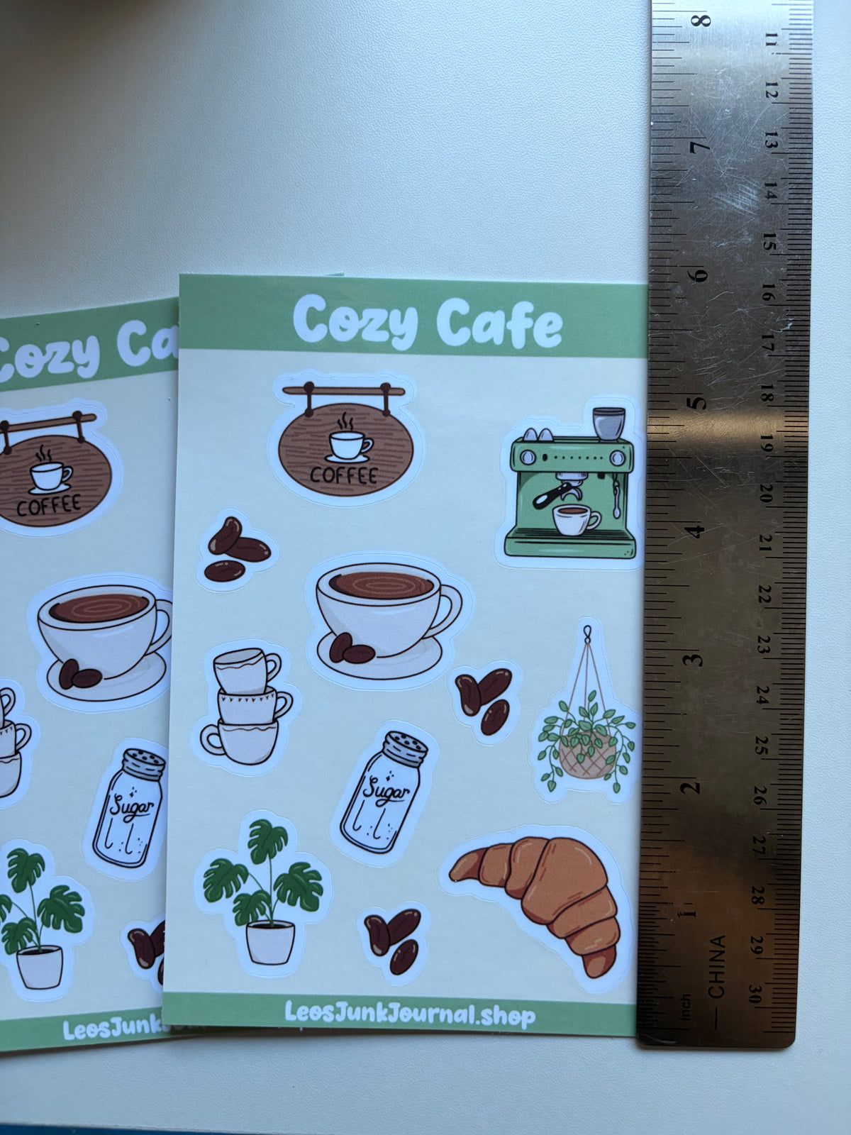 Cozy Cafe Sticker Sheet